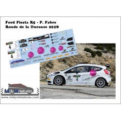 Décal Ford Fiesta R5 - P. Fabre - Durance 2018