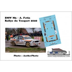 Décal BMW M3 - A. Fotia - Rallye du Touquet 2020