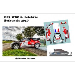 Décal DS3 WRC - S. Lefebvre - Béthunois 2017