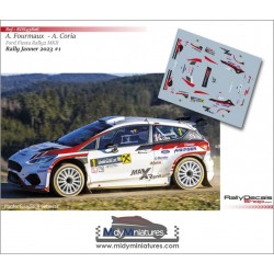 Décal Ford Fiesta 5 Rally2 - A. Fourmaux - Janner Rally 2023