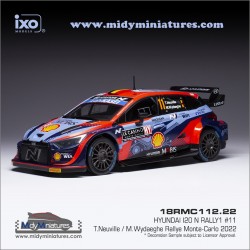IXO 1/18 Hyundai I20 Rally1 T. Neuville - Monte Carlo 2022