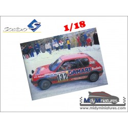 ! Pré-commande Solido 1/18 205 GTI - F. Delecour - Monte Carlo 1986