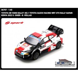 Spark 1/43 Toyota Yaris Rally1 - S. Ogier - Safari 2022
