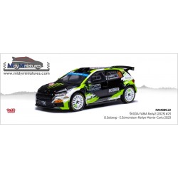! Pré-commande IXO 1/43 Fabia RS Rally2 - O. Solberg - Monte Carlo 2023