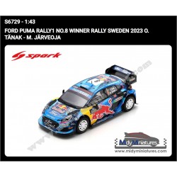 Spark 1/43 Ford Puma Rally1 O. Tanak - Suède 2023