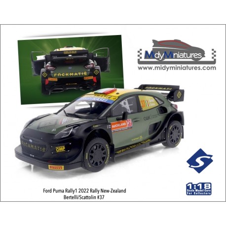 ! Pré-commande Solido 1/18 Ford Puma Rally1 L. Bertelli - N. Zélande 2022