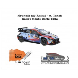 ! Pré-commande IXO 1/18 i20 Rally1 - O. Tanak - Monte Carlo 2024