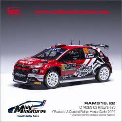 A venir ! IXO 1/43 C3 Rally2 - Y. Rossel - Monte Carlo 2024