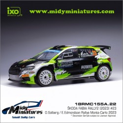 A venir ! IXO 1/18 Fabia RS Rally2 - O. Solberg - Monte Carlo 2023