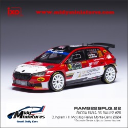 ! Pré-commande IXO 1/43 Fabia RS Rally2 - C. Ingram - Monte Carlo 2024