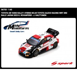 Spark 1/43 Yaris Rally1 - K. Rovanpera - Japon 2023