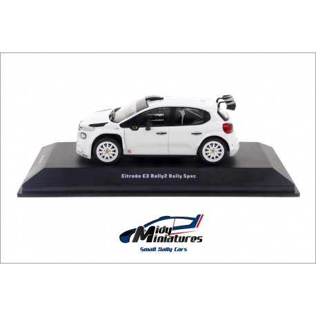 IXO 1/43 Citroën C3 R5 Rally2 White Model