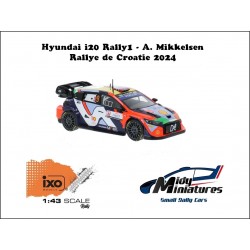 ! Pré-commande IXO 1/43 i20 Rally1 - A. Mikkelsen - Croatie 2024