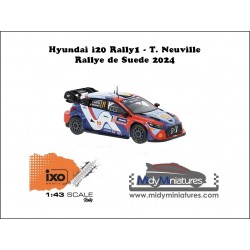 ! Pré-commande IXO 1/43 Hyundai i20 Rally1 - T. Neuville - Suède 2024