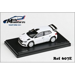 Abrex 1/43 Skoda Fabia RS Rally2 White 1