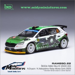 ! A venir IXO 1/43 Fabia RS Rally2 - N. Gryazin - Monte Carlo 2023