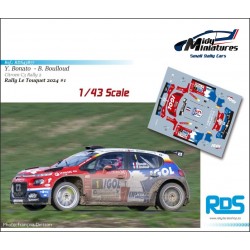 Decals 1/43 C3 R5 Rally2 - Y. Bonato - Touquet 2024