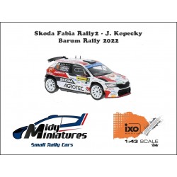 ! Précommande 1/43 Fabia Rally2 - J. Kopecky - Barum 2022