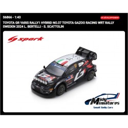! Pré-commande Spark 1/43 Yaris Rally1 - Bertelli - Suède 2024