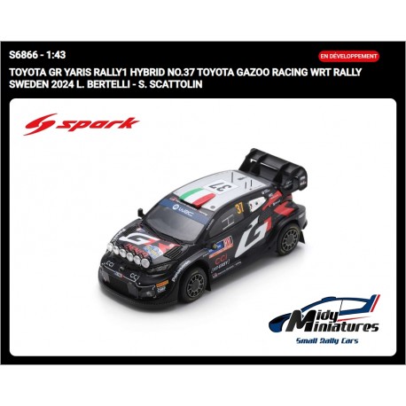 ! Pré-commande Spark 1/43 Yaris Rally1 - Bertelli - Suède 2024