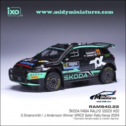 ! Pré-commande IXO 1/43 Fabia RS Rally2 - G. Greensmith - Kenya 2024