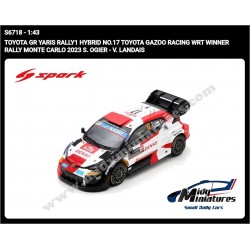Spark 1/43 Yaris Rally1 - Ogier - Monte Carlo 2023