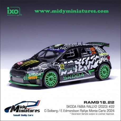 A venir ! IXO 1/43 Fabia RS Rally2 - O. Solberg - Monte Carlo 2024