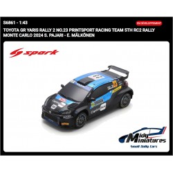 ! Pré-commande Spark 1/43 Yaris Rally2 - Pajari - Monte Carlo 2024