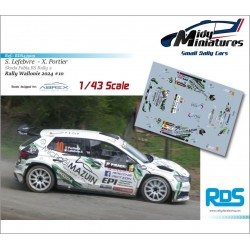 Decals 1/43 Fabia RS Rally2 - S. Lefebvre - Wallonie 2024