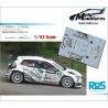 Decals 1/43 Fabia RS Rally2 - S. Lefebvre - Wallonie 2024