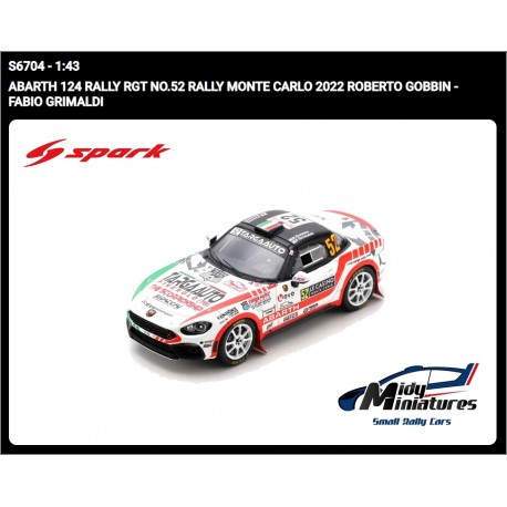 Spark Fiat 124 Abarth RGT - R. Gobbin - Monte Carlo 2022