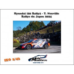 Précommande IXO 1/43 i20 Rally1 - T. Neuville  - Rallye du Japon 2024