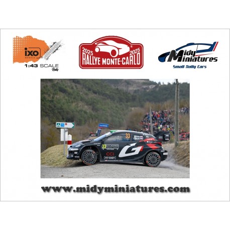 Précommande IXO 1/43 Yaris Rally1 - E. Evans - Monte Carlo 2025