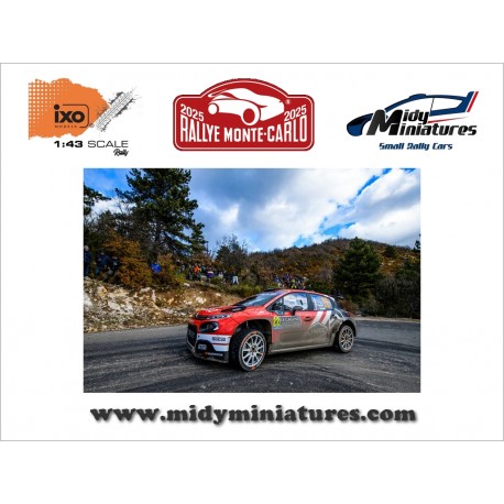 Précommande IXO 1/43 C3 Rally2 - Y. Rossel - Monte Carlo 2025