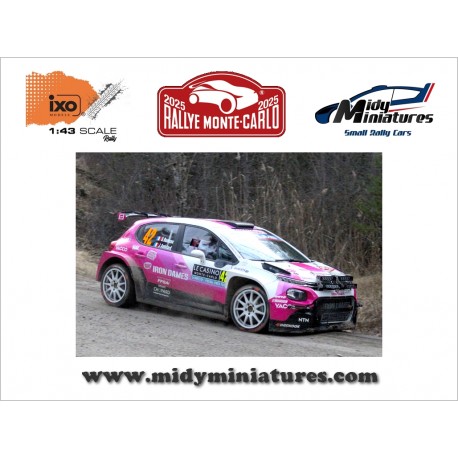 Précommande IXO 1/43 C3 Rally2 - S. Rumeau - Monte Carlo 2025