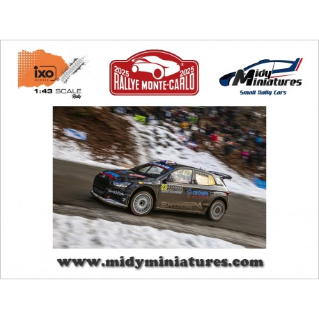 Précommande IXO 1/43 Fabia RS Rally2 - Greensmith - Monte Carlo 2025