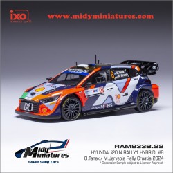 IXO 1/43 i20 Rally1 - O. Tanak - Croatie 2024