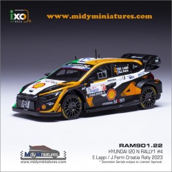 IXO 1/43 Hyundai I20 Rally1 E. Lappi - Croatie 2023