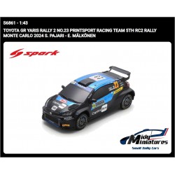 Spark 1/43 Yaris Rally2 - S. Pajari - Monte Carlo 2024