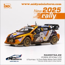 Précommande IXO 1/43 I20 Rally1 - A. Fourmaux - Monte Carlo 2025