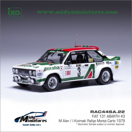 IXO 1/43 Fiat 131 Abarth - Alen - Monte Carlo 1979