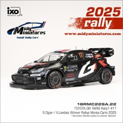 ! Pré-commande IXO 1/18 Yaris Rally1 - S. Ogier - Monte Carlo 2025