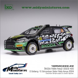 A venir ! IXO 1/18 Skoda Fabia RS Rally2 - Solberg - Kenya 2024