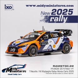 Précommande IXO 1/43 I20 Rally1 - T. Neuville - Monte Carlo 2025