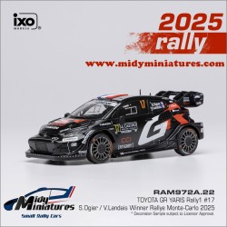Precommande IXO 1/43 Yaris Rally1 - S. Ogier - Monte Carlo 2025